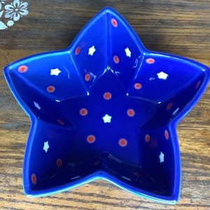 Temp-tations Red White Blue Star Shaped Nesting Replacement Bowl Bakeware 1QT.